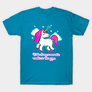 Fitness Unicorn, gym girl, barbell unicorn T-Shirt